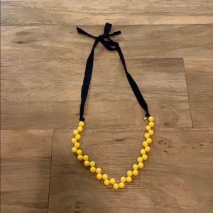 J Crew yellow beaded necklace